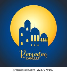 Ramadan Kareem Poster Design illustration