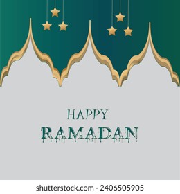 Ramadan Kareem poster design with lanterns, moon, star, and lamp.
Ramadan Mubarak Islamic banner template vector Used for Eid ul Fitr and Eid ul Adha.