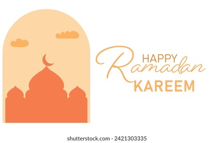Ramadan Kareem poster, holiday cover design.Islamic greeting card,banner template idea concept.