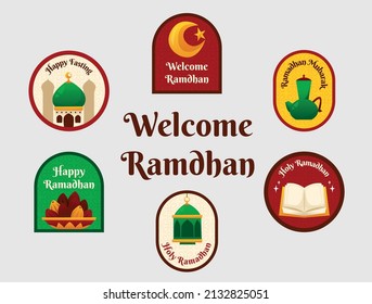 Ramadan Kareem Poster with Ornate Crescent Moon