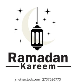 Ramadan Kareem poster vector illustration, mosque clipart with lantern and crescent moon,
flat modern minimal design, no gradient, solid colors only, clean background, modern layout,
print ready, high resolution, professional vector style. 