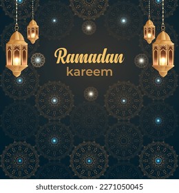 Carteles de Ramadan kareem o diseño de invitaciones, diseño de saludos, fondo islámico.