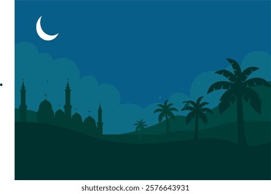 Ramadan Kareem Posters – Modern pastel designs with mosques, crescent moons, and starry elements. Ideal for capturing the essence of Ramadan beautifully