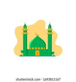 Happy Ramadan Concept Tiny People Character Stock Vector (Royalty Free ...