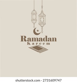 Ramadan Kareem, rein islamisches Muster und Hintergrund. abstraktes Ramadan-Design, Vektorgrafik-Design. 