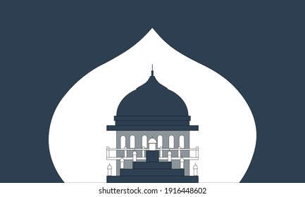 Ramadan Kareem religious vector illustration