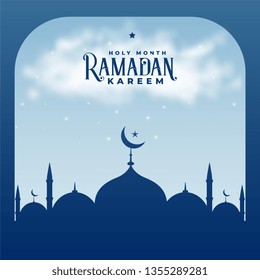 ramadan kareem season islamic mosque background