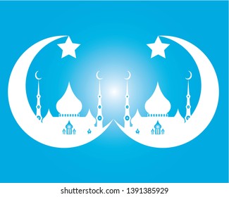Ramadan kareem season islamic mosque background - Vector
