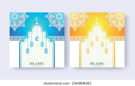 Ramadan kareem season mandala style background
