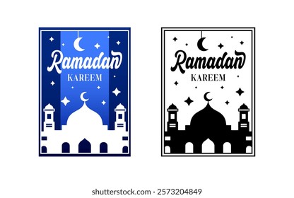 Ramadan Kareem Set of posters, cards, holiday covers, and sticker