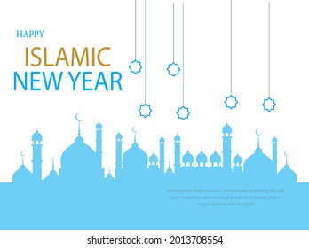 Ramadan Kareem set of posters or invitations design with 3d paper cut islamic lanterns, stars and moon on gold. Vector illustration