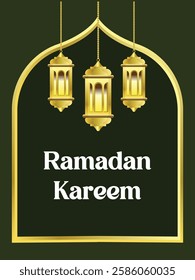 Ramadan Kareem simple greeting card 