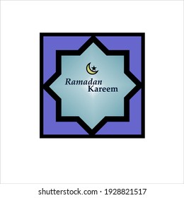 Ramadan Kareem simple ornament background template
