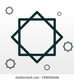Ramadan kareem simple template illustration