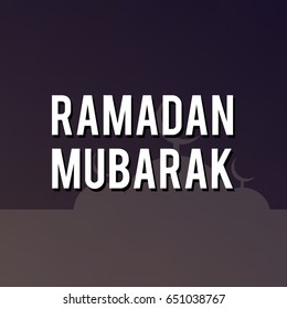 Ramadan Kareem sketch vector illustration.