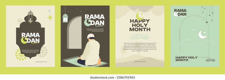 Ramadan Kareem Social Media Best Wishes Template