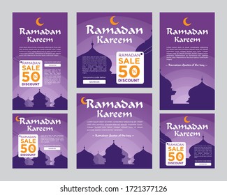 Ramadan Kareem for social media story and feed post template