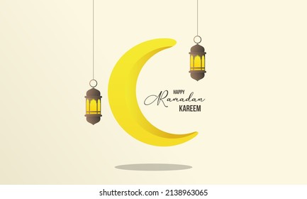 Ramadan Kareem con antecedentes espaciales islámicos 