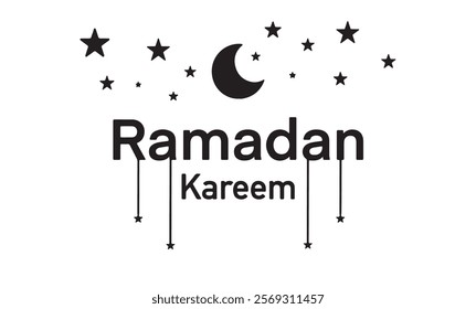 ramadan kareem star moon black color object sign symbol ramadan mubarak islam muslim religion eid ramadan february march april month arabic holy art festival eid ul fitr arab banner ramadan poster art