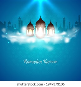 Ramadan Kareem stylish festival background design vector