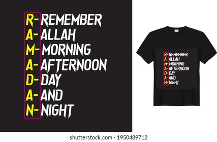 Ramadan kareem T Shirt design, Vector