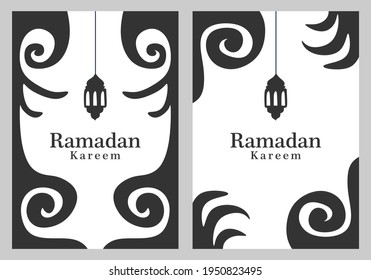 Ramadan Kareem template, colorful, decorative spontaneity style