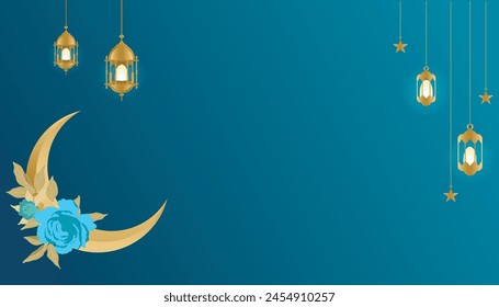 Ramadan Kareem template. Traditional lantern. Islamic background. Cards for Muslim feast of the holy of Ramadan month.