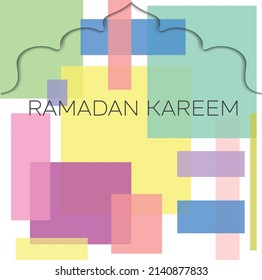 Ramadan Kareem Template Vector 2022