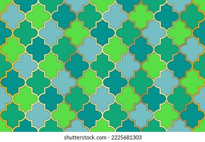 Ramadan Kareem Tender Design. Eastern Mubarak Mosaic. Noble Moroccan Seamless Pattern. Traditional Muslim Lantern Background. Mosque Window Motif. Moroccan Seamless Pattern. 1001 Night Arabesque.