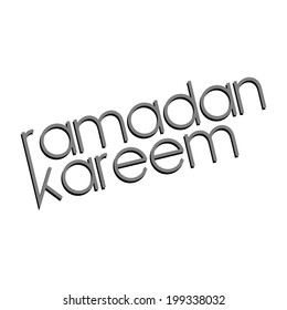 Ramadan Kareem text background. 