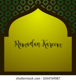 Ramadan Kareem text design background
