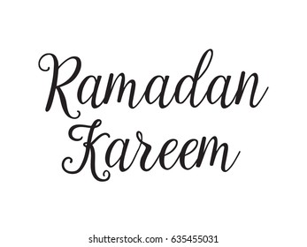 Ramadan kareem. Text design, calligraphy. Greeting cards with typography. Isolated elements.