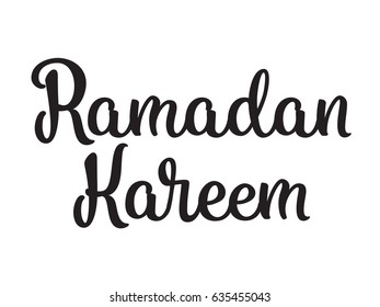 Ramadan kareem. Text design, calligraphy. Greeting cards with typography. Isolated elements.