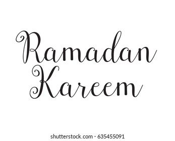 Ramadan kareem. Text design, calligraphy. Greeting cards with typography. Isolated elements.