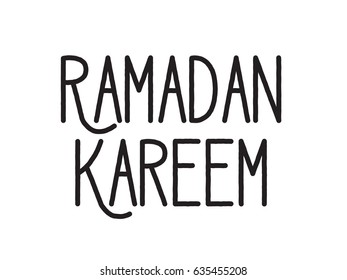 Ramadan kareem. Text design, calligraphy. Greeting cards with typography. Isolated elements.