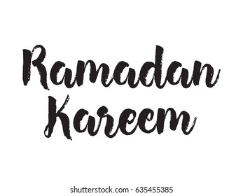 Ramadan kareem. Text design, calligraphy. Greeting cards with typography. Isolated elements.