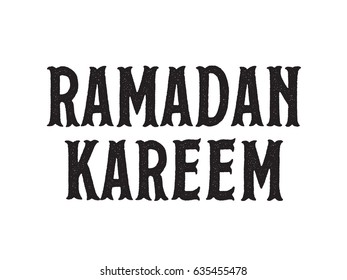 Ramadan kareem. Text design, calligraphy. Greeting cards with typography. Isolated elements.