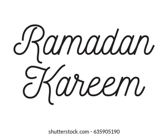 Ramadan kareem. Text design, calligraphy. Greeting cards with typography. Isolated elements.