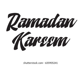 Ramadan kareem. Text design, calligraphy. Greeting cards with typography. Isolated elements.