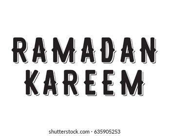 Ramadan kareem. Text design, calligraphy. Greeting cards with typography. Isolated elements.