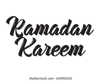 Ramadan kareem. Text design, calligraphy. Greeting cards with typography. Isolated elements.