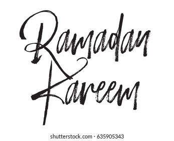 Ramadan kareem. Text design, calligraphy. Greeting cards with typography. Isolated elements.