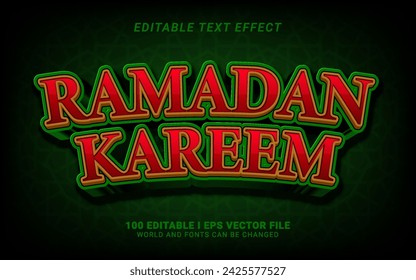 ramadan kareem text effect graphic design