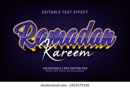 ramadan kareem text effect graphic style