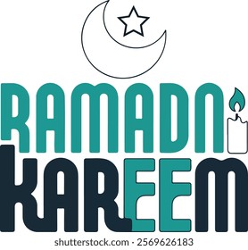 
Ramadan Kareem Text T-shirt Design, Ramadan Kareem Typography Design.