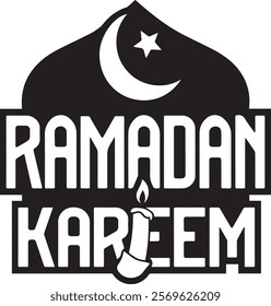 
Ramadan Kareem Text T-shirt Design, Ramadan Kareem Typography Design.