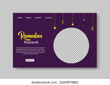 Ramadan kareem traditional islamic background design, banner design