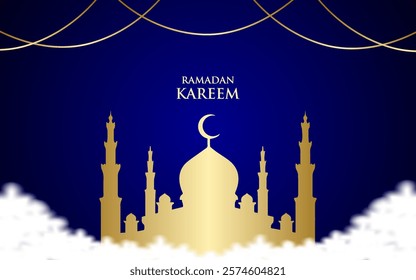 Ramadan Kareem traditional Islamic banner design
