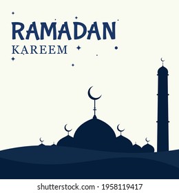 Ramadan kareem traditional islamic festival religious background vector Free Vector
