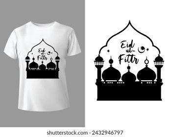 Ramadan Kareem Typography. Arabic Islamic holy day t shirt design vector